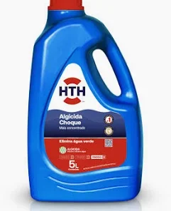 SOLUÇÃO ÁGUA VERDE  ALGICIDA CHOQUE HTH -5Lts